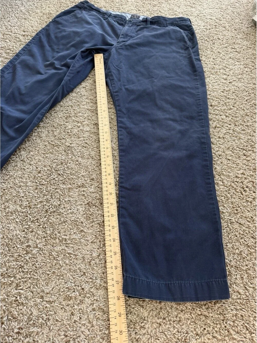 J.Crew The Sutton Navy Summerweight Chino Pants 36x28 Smart Casual Preppy
